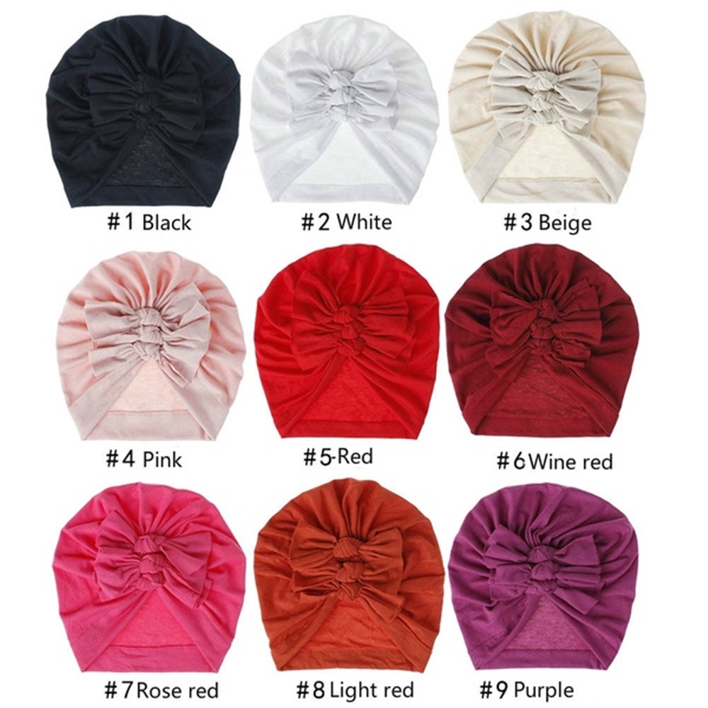 Khăn Turban Thắt Nơ Cho Bé Sơ Sinh L1