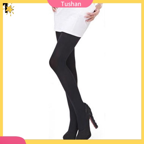 TUSH Women Fashion Pure Color 120D Opaque Footed Tights Sexy Pantyhose Stockings Socks