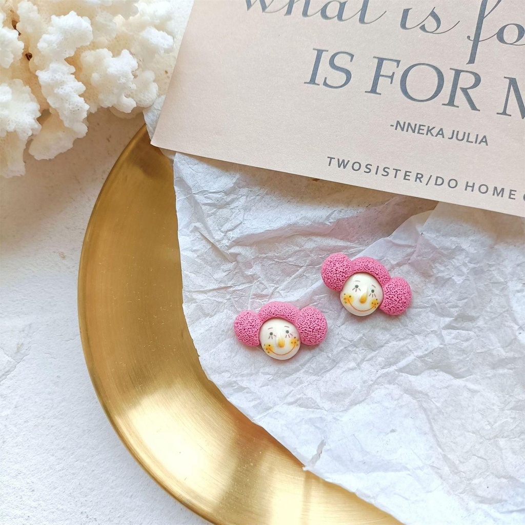 1 Khuyên Kẹp Tai Resin Họa Tiết Hoạt Hình Dễ Thương Thời Trang Dự Tiệc