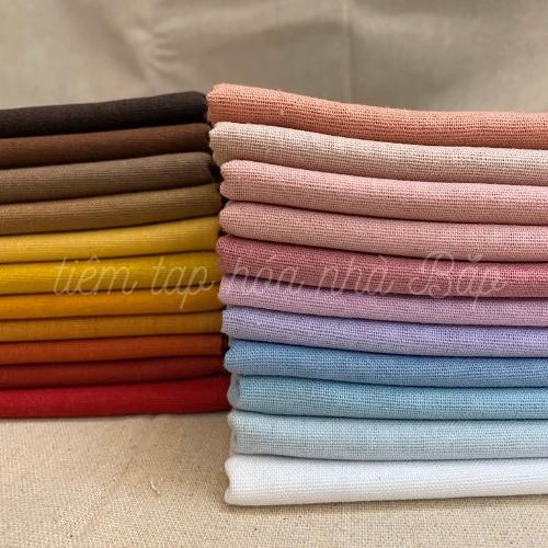 Vải Linen Bột Tông Màu Sunset