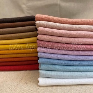 Vải Linen Bột Tông Màu Sunset