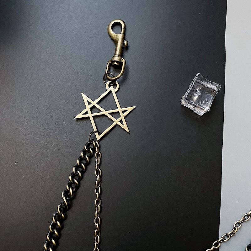 Dây mắt xích gắn quần trang trí hình ngôi sao phong cách HipHop sành điệu