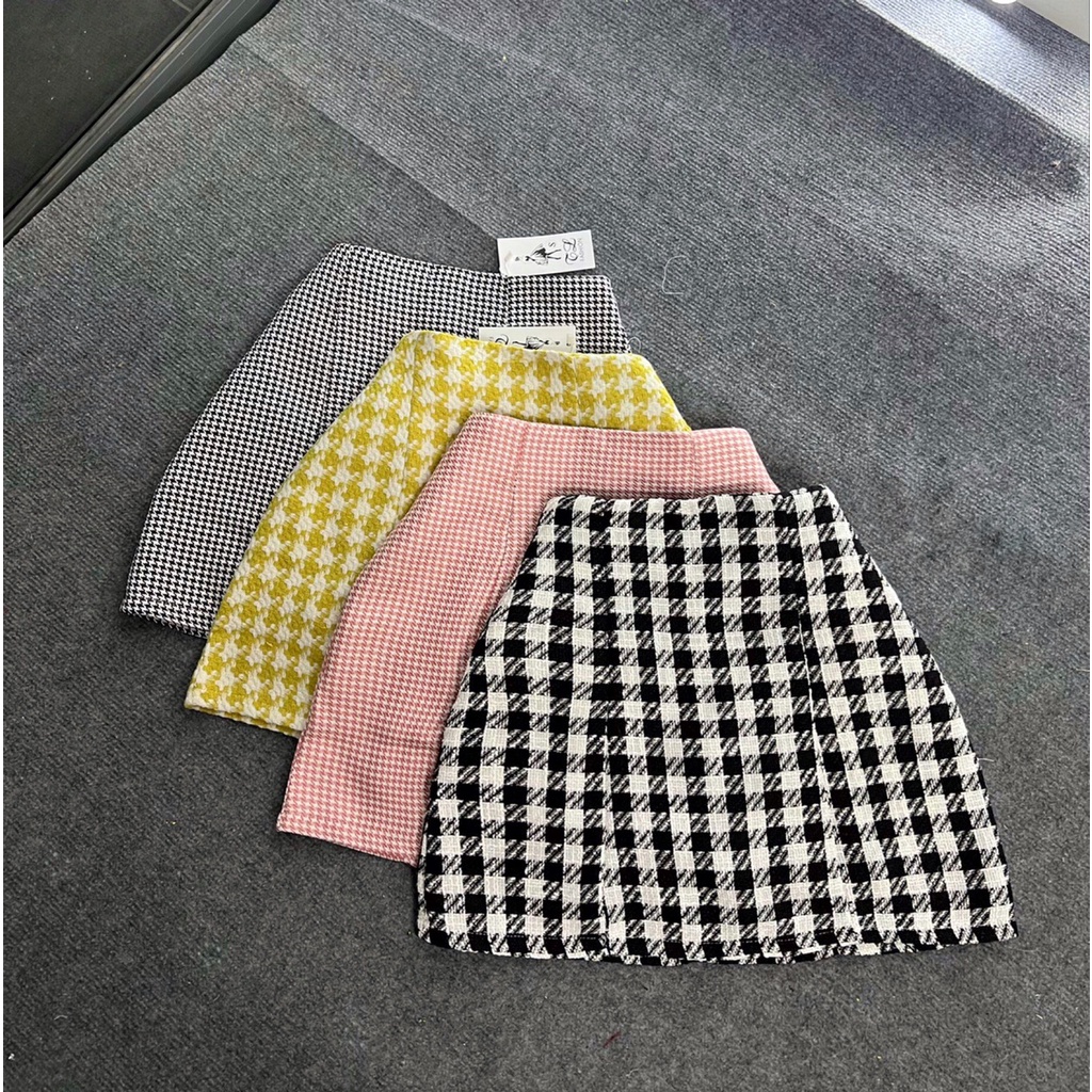 CHÂN VÁY CARO CHỮ A