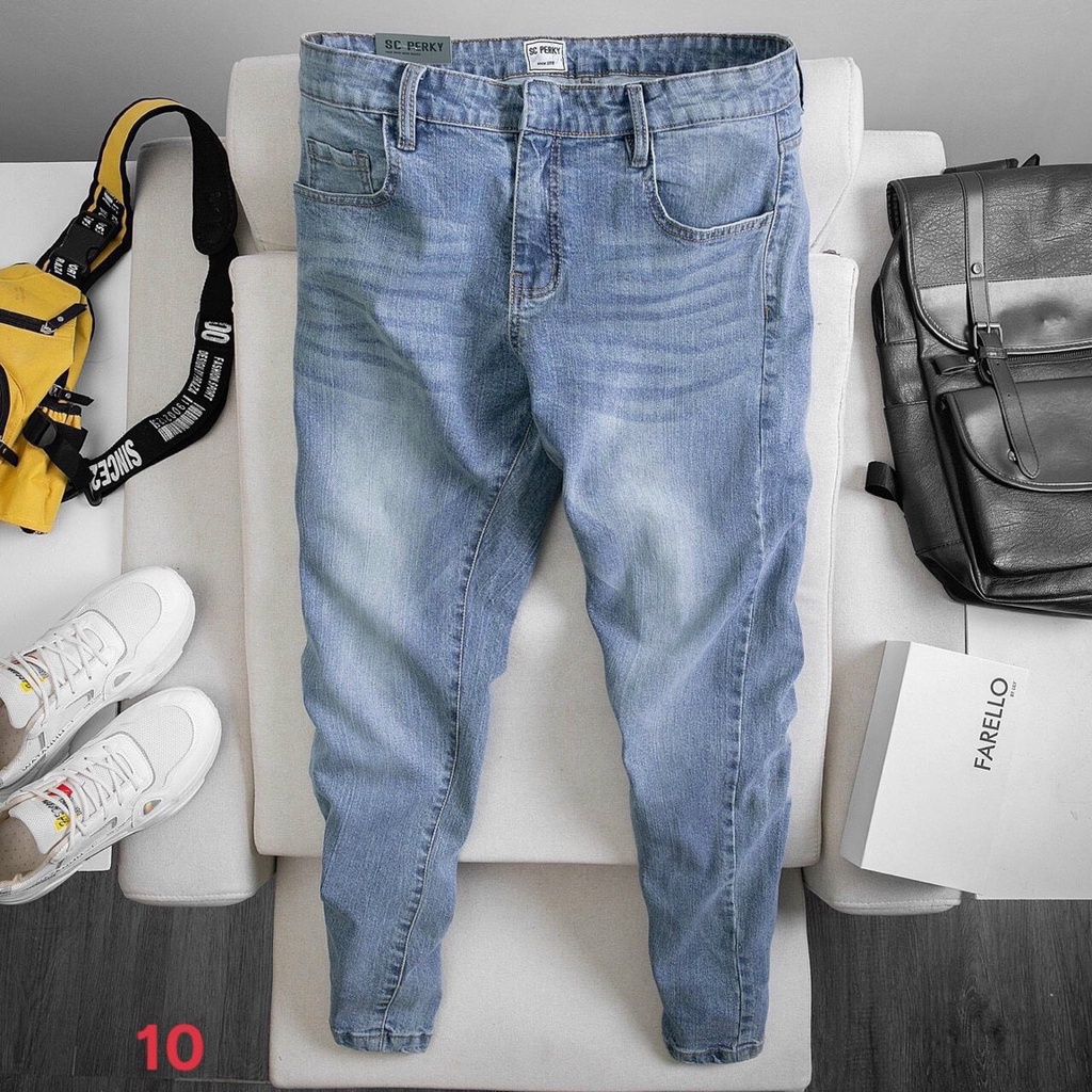 Quần Jean Nam Mẫu Mới ❤️FREESHIP❤️ Quần Bò Nam Phối Rách Thời Trang Chuẩn Hàng Shop Tô Tồ Shop - QJNTTMS 42