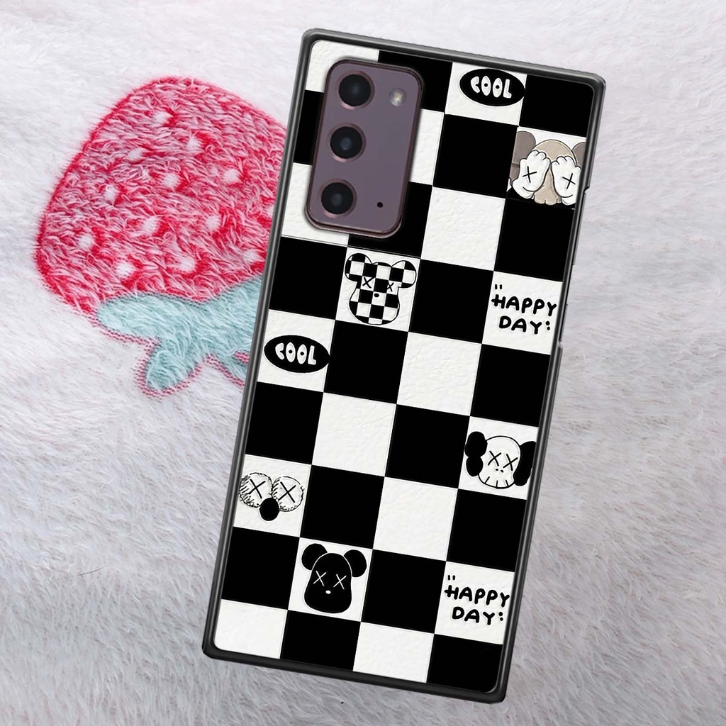 Ốp Samsung Note 20 Ultra gấu Bear rick caro vuông thời trang siêu đẹp