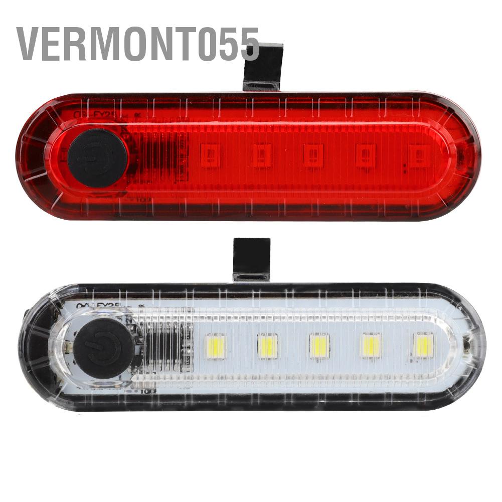 Vermont055 Outdoor COB Bike Rear Saddle Lamp Tail Safety Warning Red Light Night Riding Accessory