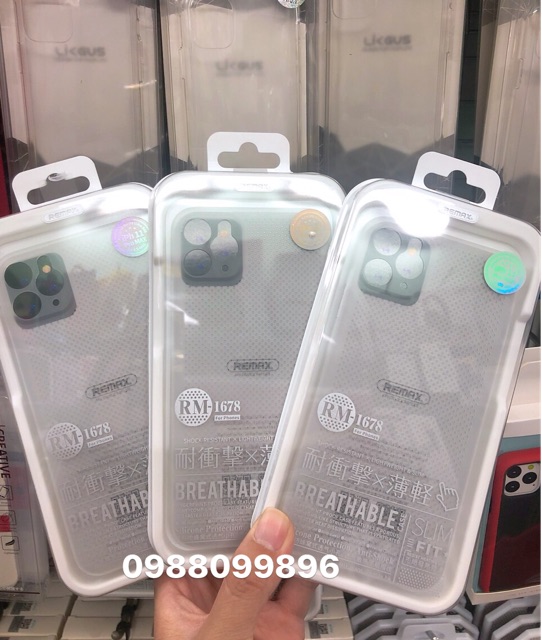 Ốp REMAX lưng nhựa có lỗ tản nhiệt IP12/Ip12 pro/ip 12 pro Max