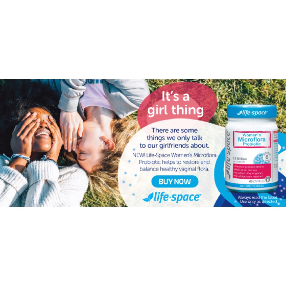 Viên uống men vi sinh dành cho phụ nữ Life space women's microflora probiotic 60 viên của Úc