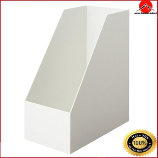 Muji - KỆ ĐỰNG HỒ SƠ NHỰA W15cm RỘNG - XÁM TRẮNG A4 (15x27,6x31,8cm)