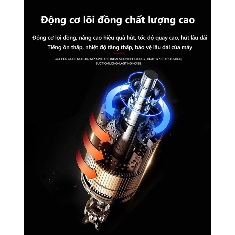 [Đời Mới Nhất]Máy hút bụi gia đình công suất lớn Yangzi 1000W 15L bảo hành 12 tháng