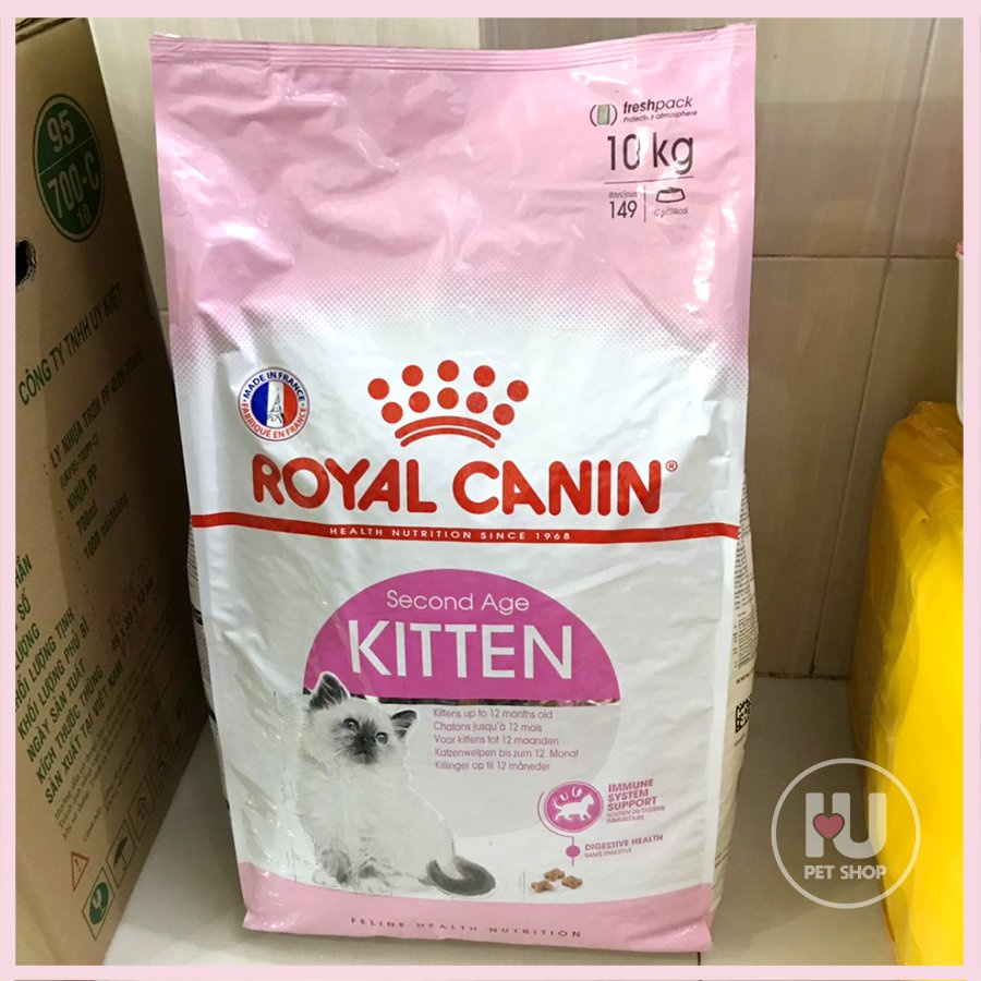 Hạt thức ăn Royal Canin Kitten dành cho mèo từ 3 tháng trở lên túi 10kg lớn nhất PET TOOLS