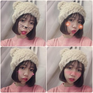 Mũ lông thỏ tai gấu