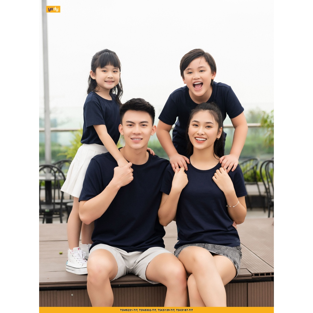 Áo thun nữ logo YODY cotton USA mềm mịn nhiều màu - TSN5302