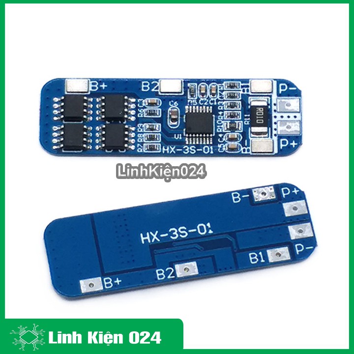 Module Mạch Bảo Vệ Pin Lithium 3 Cell 12.6V Dòng Xả 10A