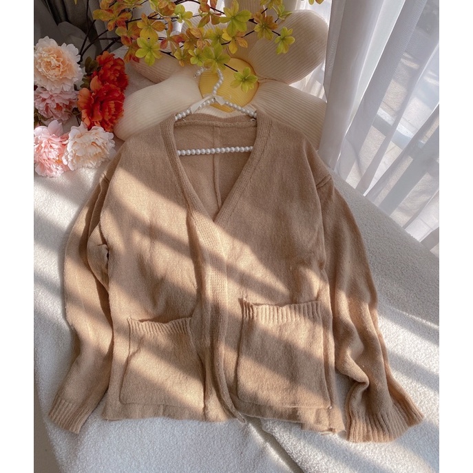 Áo khoác cardigan len