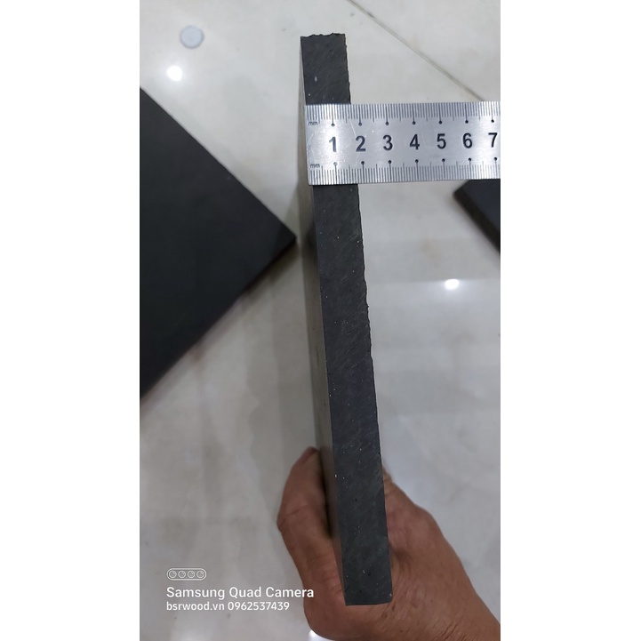 Thớt Nhựa, Tấm lót nhựa đê kê đục lỗ,đóng khoen,đóng nút Dày 1.5,3,4,5cm Size 10x15,15x20,20x25cm Màu đen, trắng