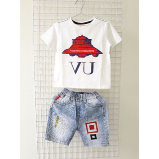 Set áo thun và quần Jean cho bé trai