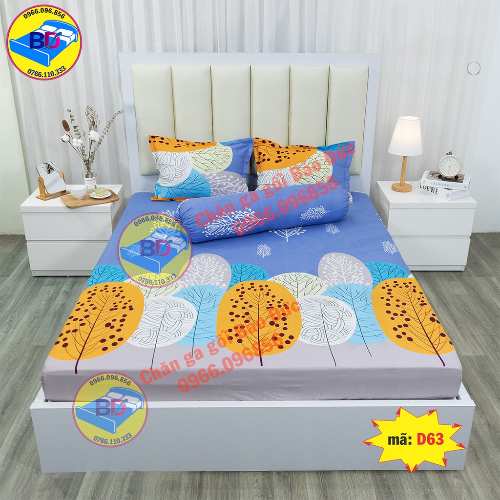 Bộ ga giường cotton poly cao cấp ( gồm 4 món )