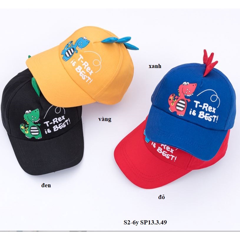 SP13 Mũ lưỡi trai hoạ tiết dễ thương thời trang cho bé 2 đến 6 tuổi |Mũ trẻ em/ Mũ bé trai