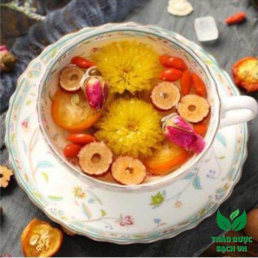 {Có hút chân không ) Táo đỏ thái lát sấy khô thơm ngon ngọt 500g thảo dược sạchVN