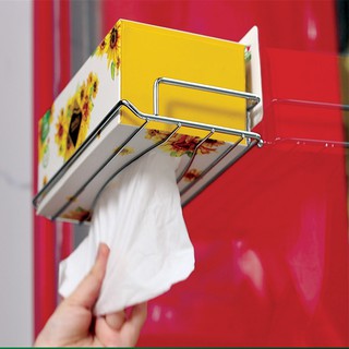 Giá để hộp giấy ăn dán hít