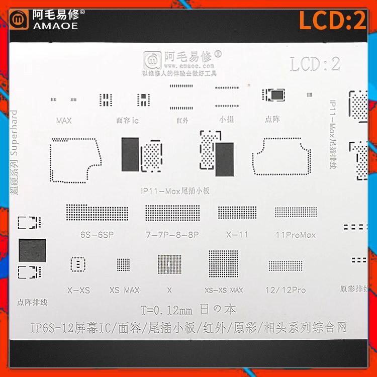 Vỉ đổ chân ic màn hình, face id Amaoe LCD:2 i.Phone 6S-12 Promax