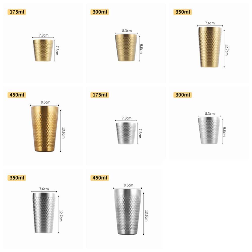 Cốc Uống Cà Phê Bằng Thép Không Gỉ Hai Lớp Chống Bỏng Tiện Dụng