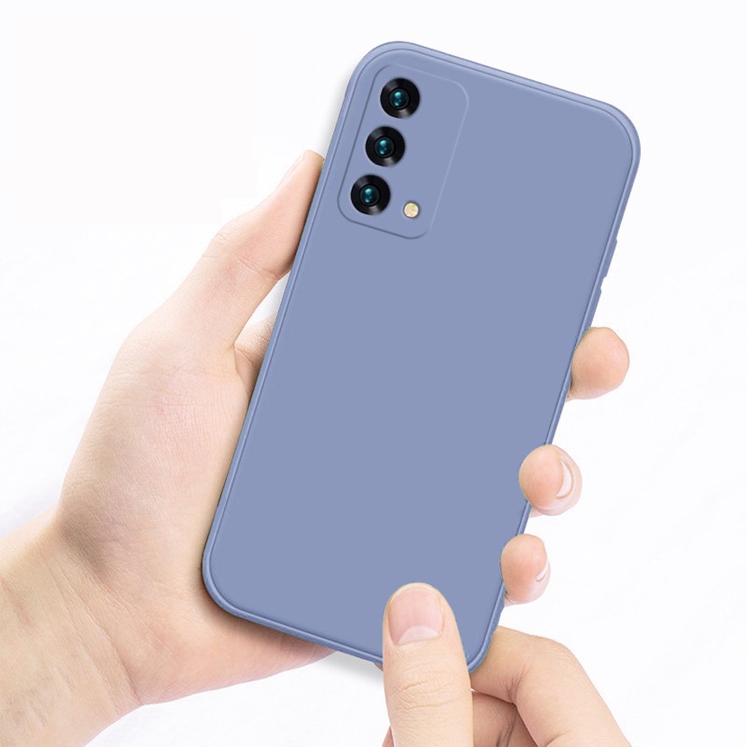 Ốp điện thoại silicon dẻo viền vuông màu kẹo chống sốc cho Realme GT Explorer Master Q3 Pro Carnival Q3S 8i V15