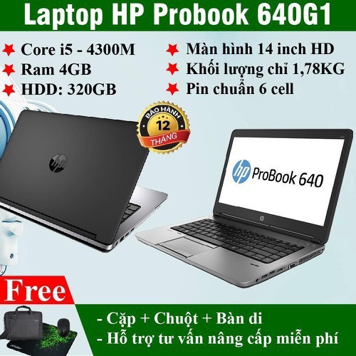 laptop HP 640G1 core I5 ram 4gb HHD320gb