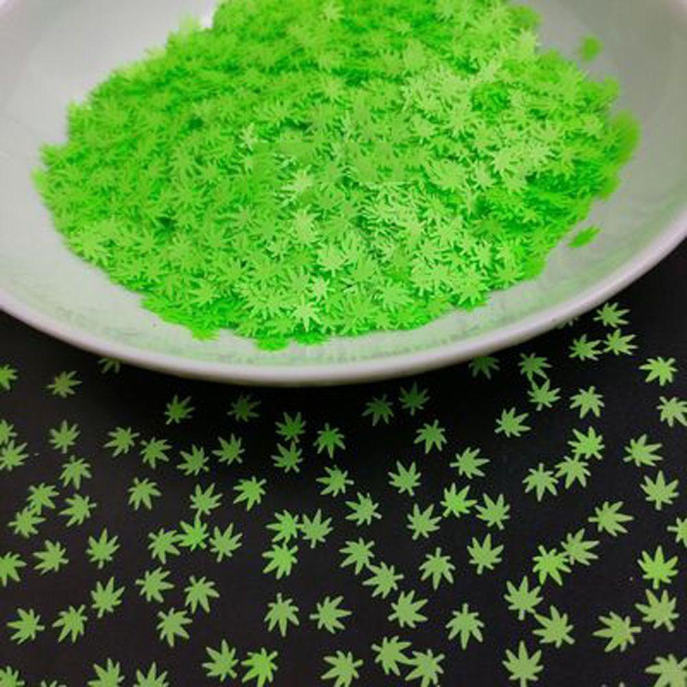 OCEANMAP Phụ Kiện Trang Trí Móng Tay 3D DIY Hình Chiếc Lá Dễ Thương Xinh Xắn