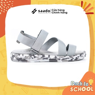 [CHÍNH HÃNG] SANDAL SAADO | CL03 – Royal – Màu Trắng Xám Camo Rằn Ri  | Giày Sandal Nam Nữ Cao Cấp