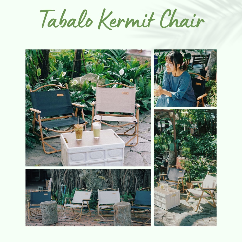 Ghế Gấp Dã Ngoại Tabalo Kermit, Ghế Xếp Dã Ngoại Tải Trọng 120kg