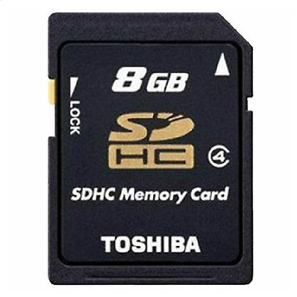 Thẻ Nhớ Toshiba 8GB 8G SDHC Tiêu Chuẩn SDHC Cass4 Cho Máy Ảnh GPS