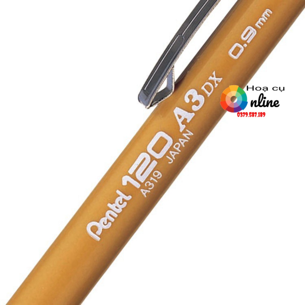 Chì bấm pentel 0.3/0.5/0.7/0.9 mm A3 Pentel 120 A3DX, Sensi-Grip® Mechanical Drafting Pencil - Họa cụ Online