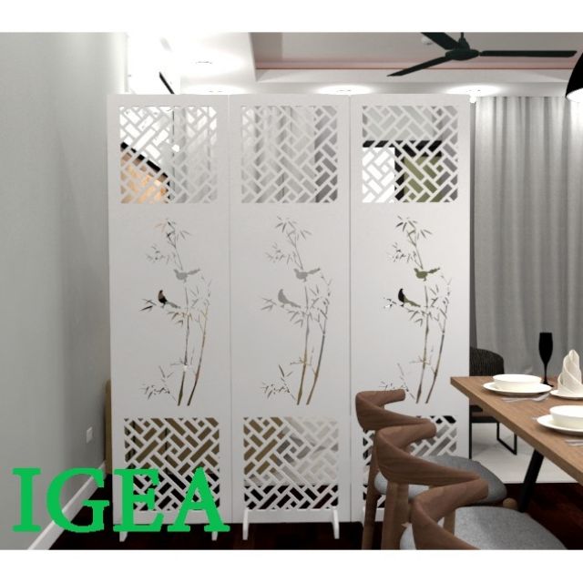 [ SALE SẮM TẾT 2021] Bình Phong Trúc Phong Thủy( giá báo trên 1 cánh kèm chân)- IG481