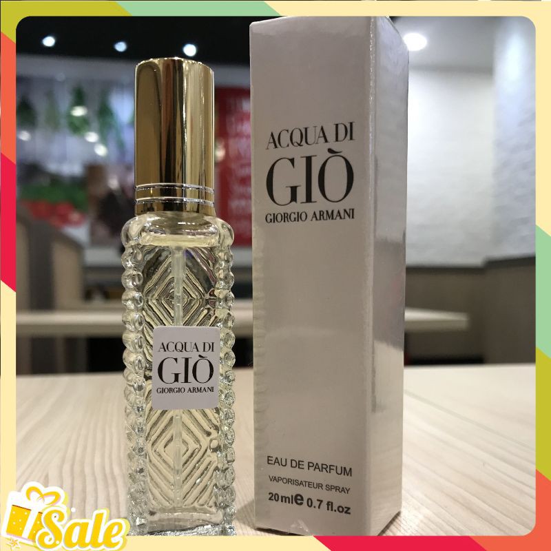 Nước hoa mini, Nước Hoa Aqua Giò Trắng 20ml 6D Hương Thơm Nam Tính, Mạnh Mẽ Lưu Hương 12h | Thế Giới Skin Care