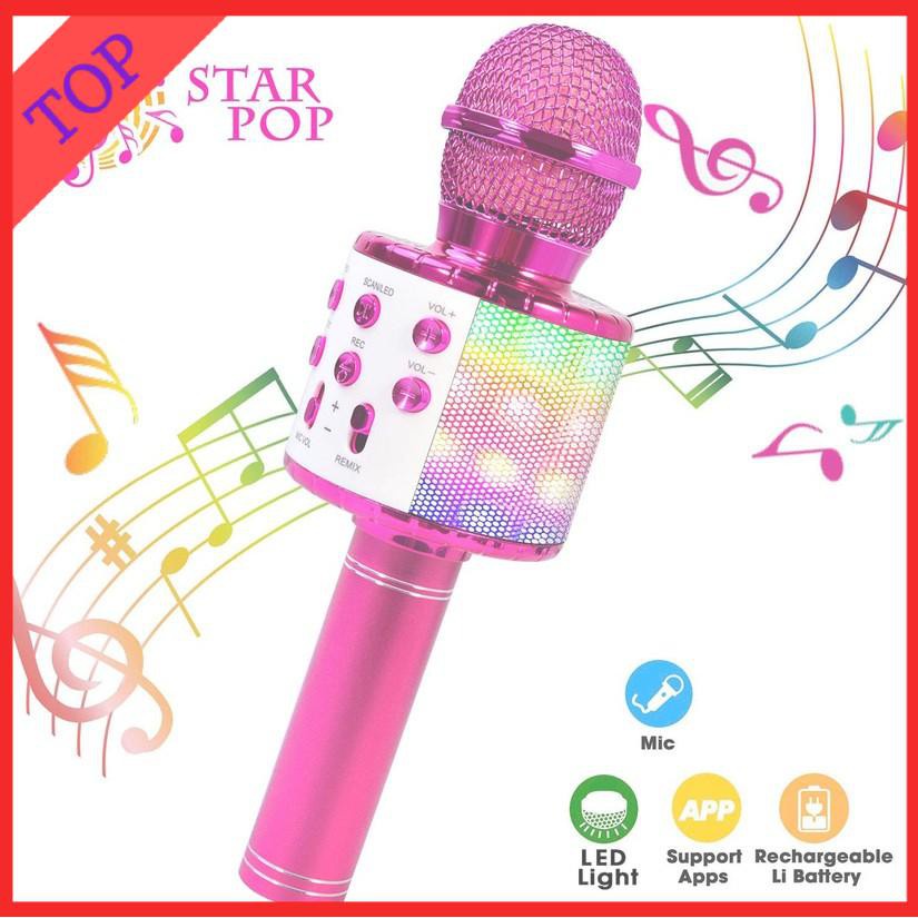 Micro Không Dây Cầm Tay Cổng Usb Tiện Dụng Hát Karaoke Ktv Mới