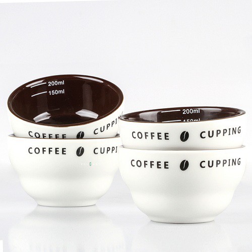 Chén sứ cupping thử nếm cà phê lòng nâu Cafede Kona