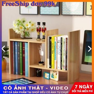 Kệ sách gỗ để bàn lắp ghép