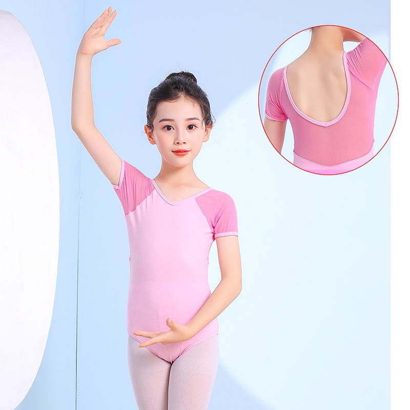 Bộ Trang Phục Múa Tay Ngắn Phối Ren Màu Đen Phong Cách Trung Hoa Thời Trang Mùa Hè Cho Bé Gái
