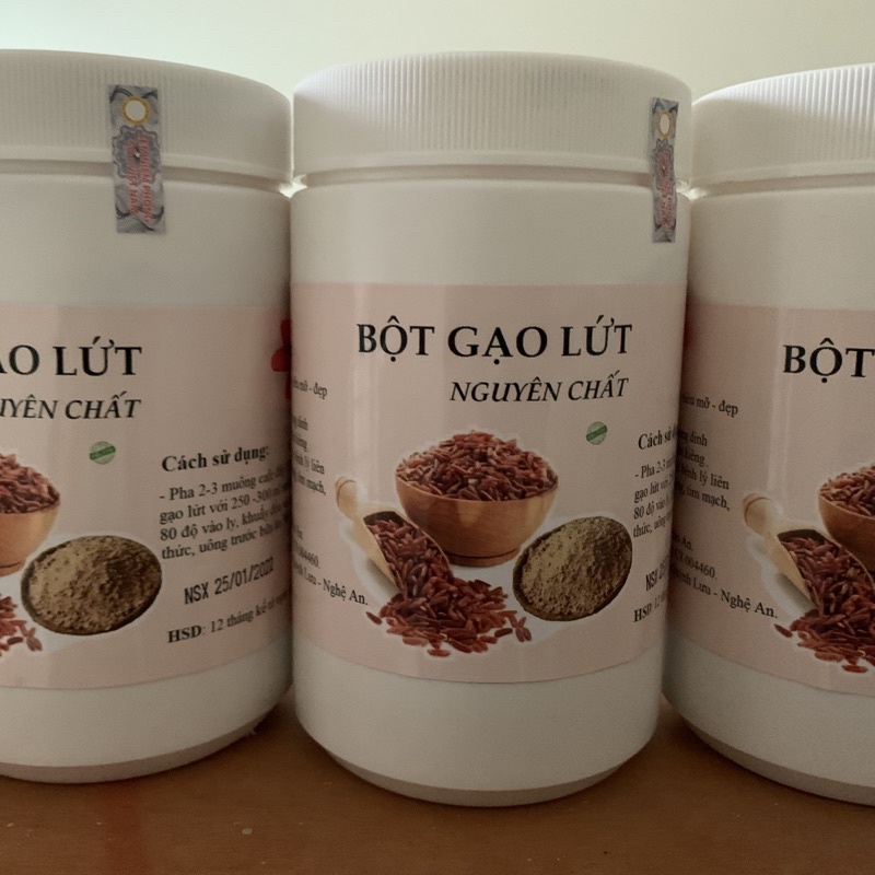 Bột gạo lứt huyết rồng rang chín nghiền mịn
