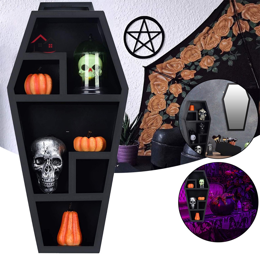 Giá Đỡ Kẹo Hình Quan Tài Trang Trí Phòng Khách Phòng Ngủ Phong Cách Gothic