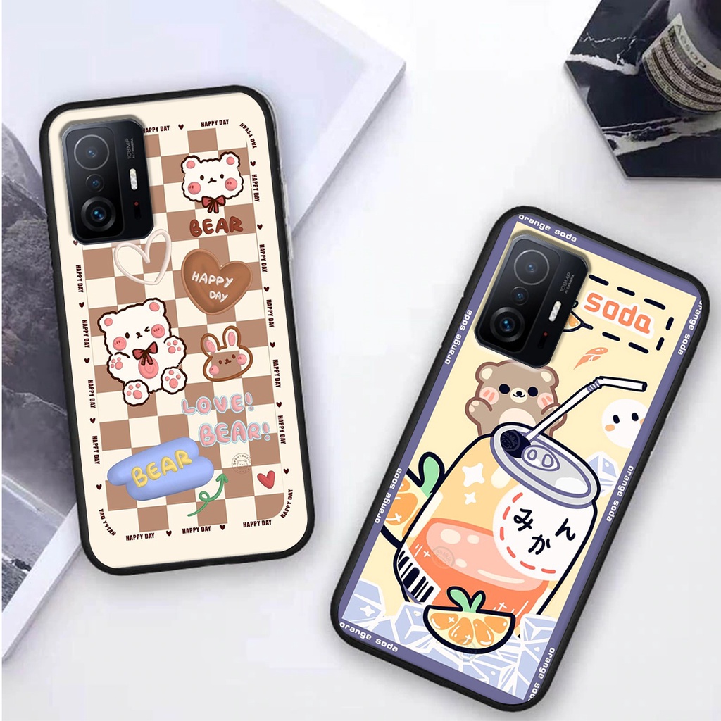 Ốp lưng Xiaomi MI 11T / MI 11T PRO in hình 3D GẤU cute be@r, soda, happy day cực hot ,thời thượng