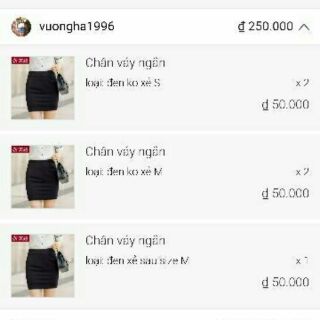 Combo 5 chân váy ôm ngắn