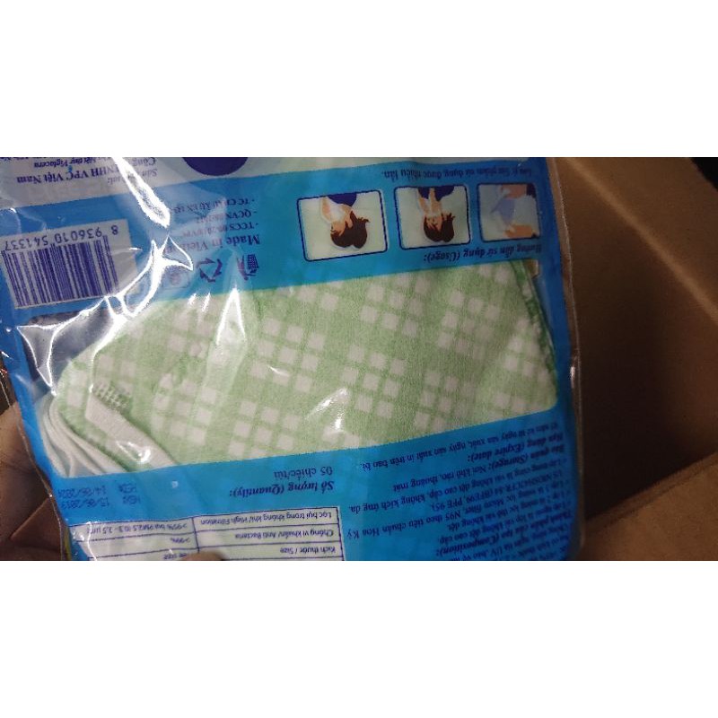 Khẩu trang 3d người lớn bịch 5 cái
