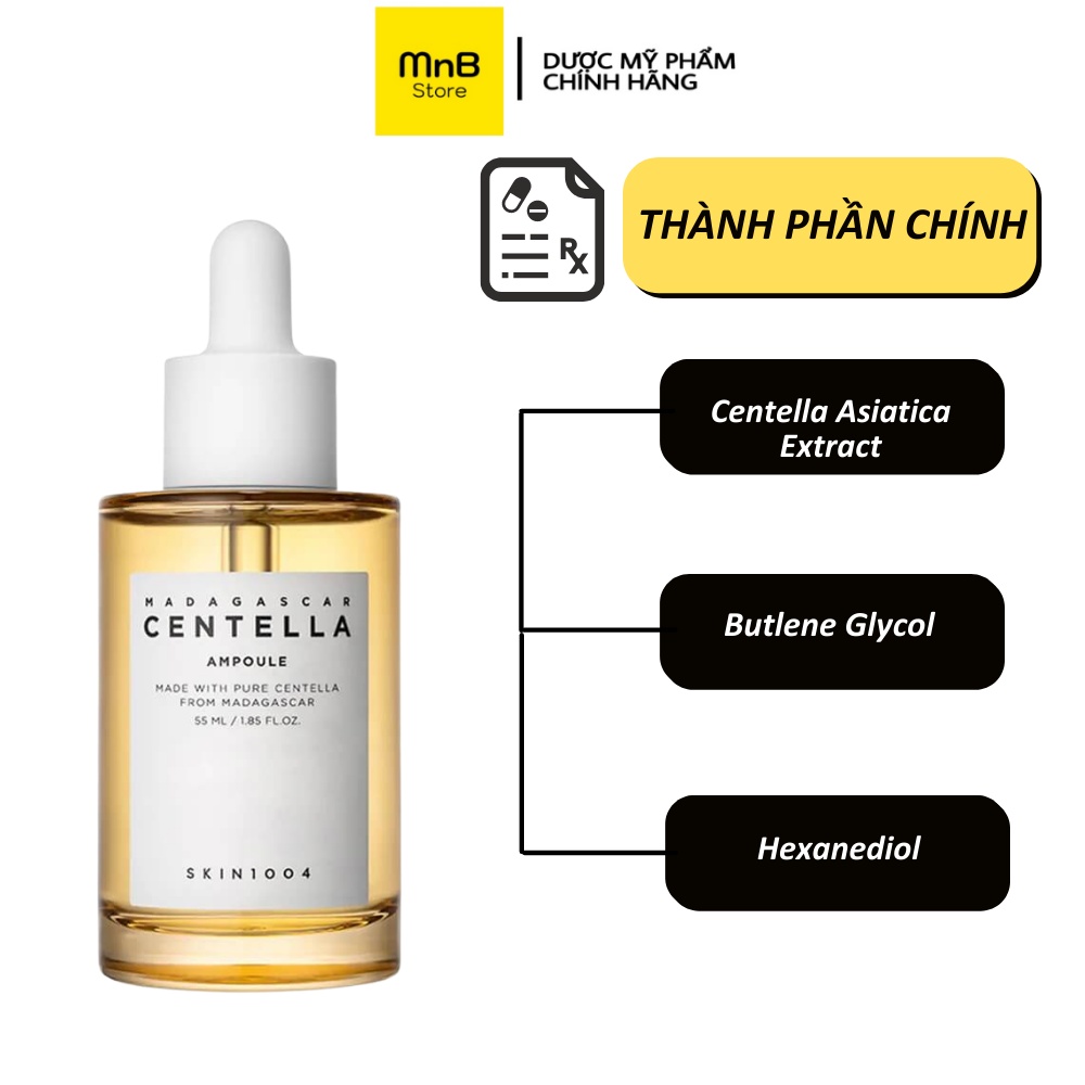 Tinh chất rau má Skin1004 Madagascar Centella Asiatica 100 Ampoule phục hồi và làm sáng da 55ml