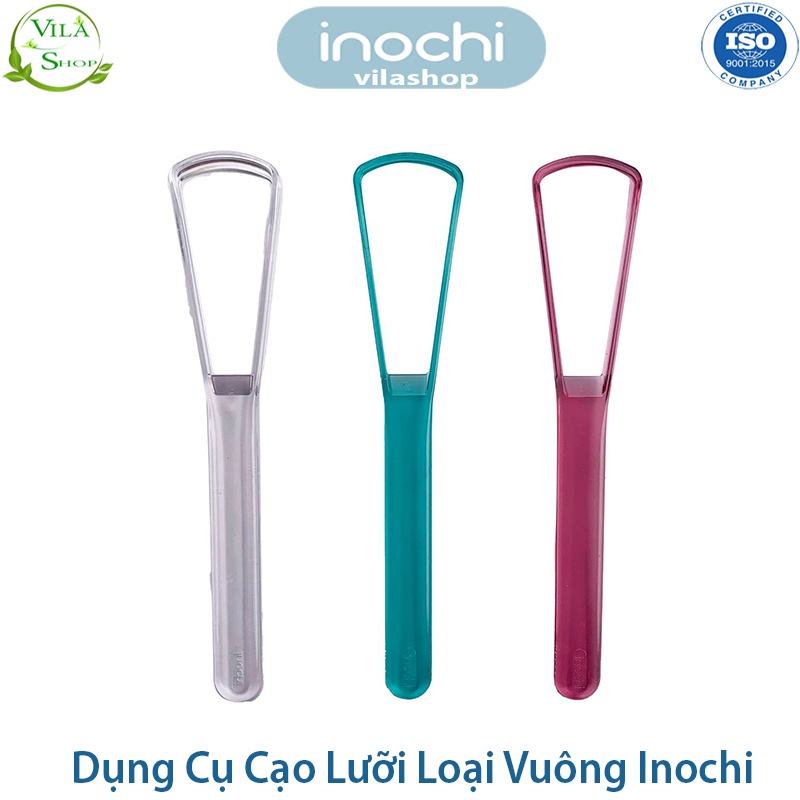 [ Pack 3 ] Dụng Cụ Cạo Lưỡi, Nạo Lưỡi, Vệ Sinh Lưỡi Nhiều Hình Dáng, Nhựa PETG Chính Hãng Inochi