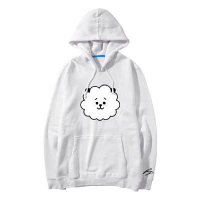 Áo Hoodie Bt21 Rj / M L Xl Xxl / Member Bts Army Tata Mang Koya Shooky Cooky Chimmy Van