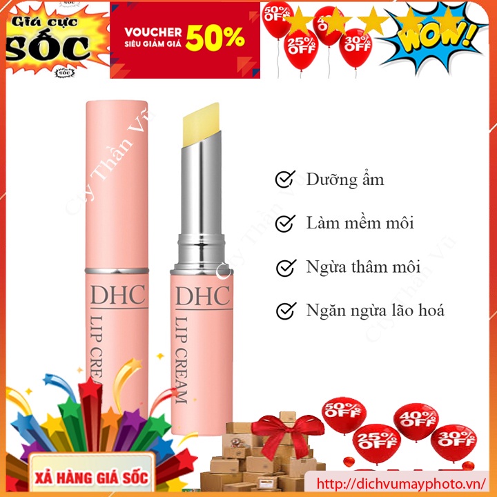 Son Dưỡng Môi DHC Lip Cream Giúp Làm Mềm, Giảm Thâm, Hồng Môi kholinhkienmayin