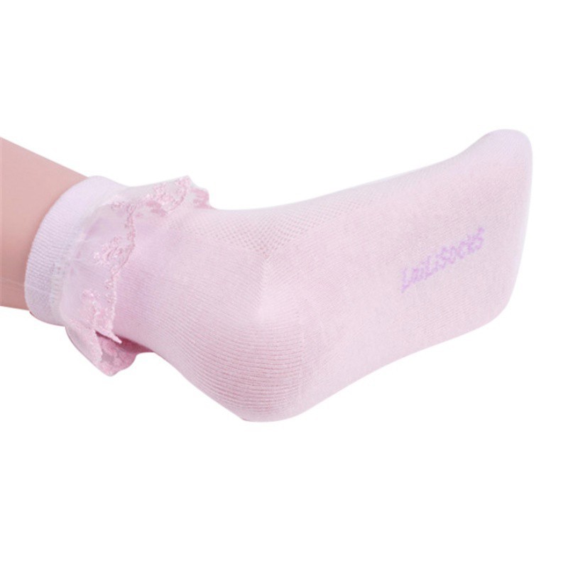 Vớ cotton kiểu dáng công chúa xinh xắn dành cho bé gái
